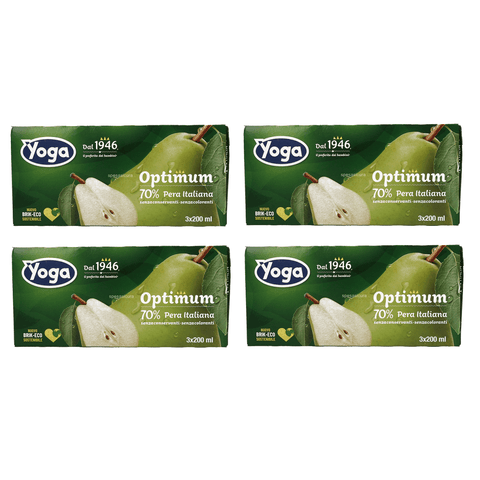 Yoga Optimum Brik Pera Birnen Fruchtsaft 200ml - Italian Gourmet