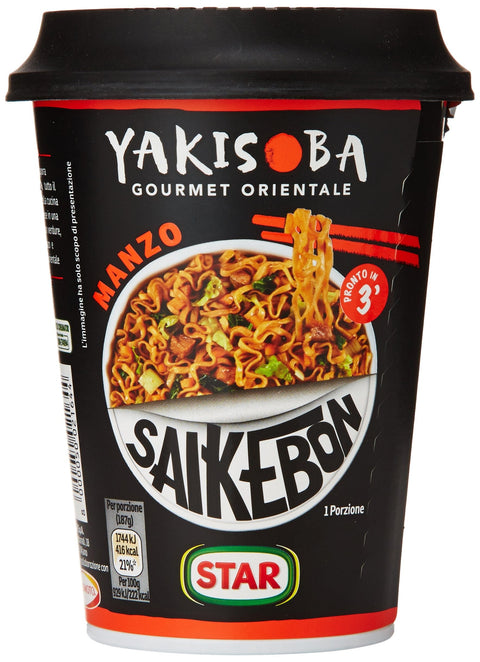 Star saikebon yakisoba Gourmet orientalisch mit Rindfleisch 93 gr Original italienisch