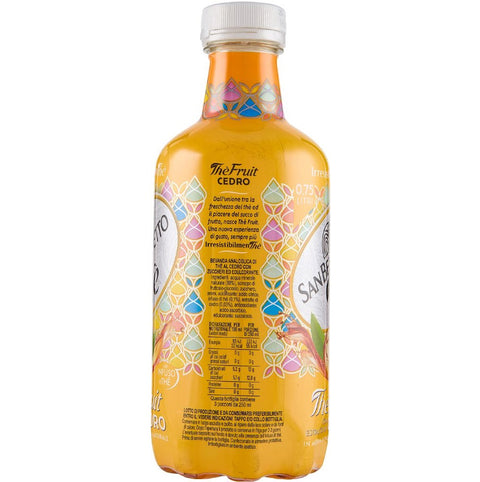 6x San Benedetto, Thè Fruit Cedro Alkoholfreies Getränk auf Basis von Tee und Limettensaft 0,75 l PET