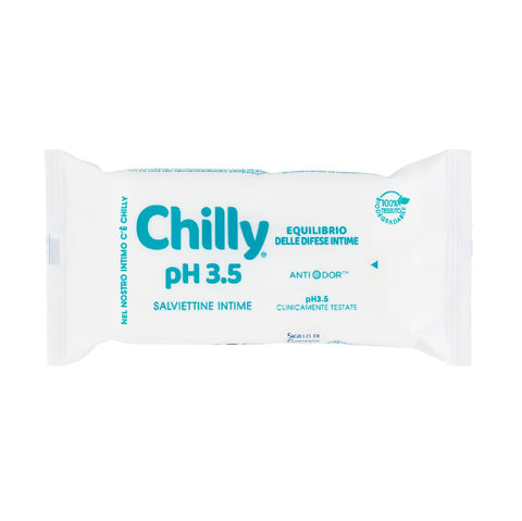4x Chilly pH 3.5 Salviettine Intime Anti-Geruchs-Intimtücher SONDERANGEBOT