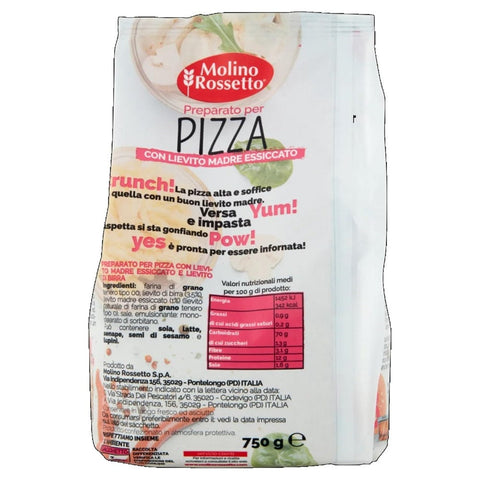 Molino Rossetto Kit Pizza Molino Rossetto Preparato per pizza con lievito madre Pizzamischung mit Sauerteig 750g