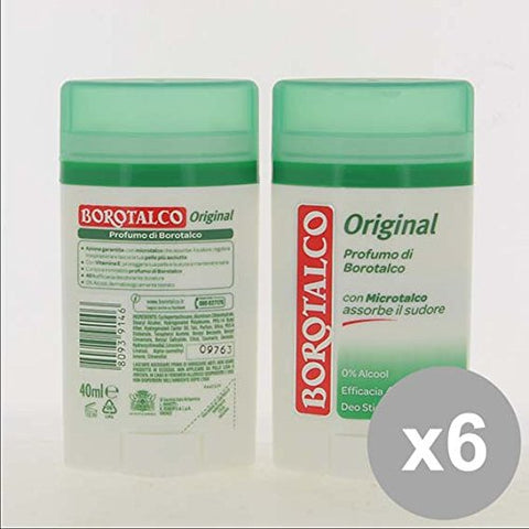 Set 6 BOROTALCO Deodorante Stick 40 Original Deodoranti per il corpo