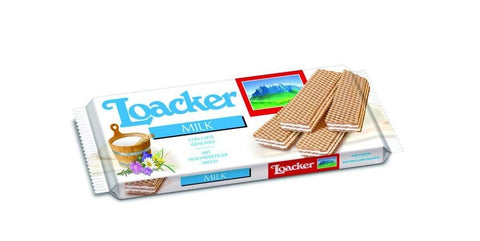 12x Loacker Wafer Milk kekse snack biscuits Waffel mit Milchcreme 175g