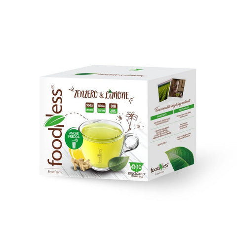 10 Kapseln Ingwer & Zitrone kompatibel DOLCE GUSTO* FoodNess
