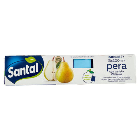 5x Santal pera con varietà Williams Getränk aus Birnenpüree und Saft aus Konzentrat, mit Vitaminen 3 x 200 ml SONDERANGEBOT