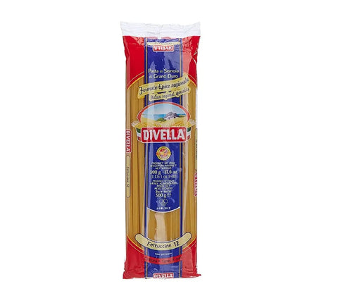 10x Divella Fettuccine N.12 Hartweizengrieß Pasta Italienische Nudeln 500g Packung + Italian Gourmet Polpa di Pomodoro 400g Dose
