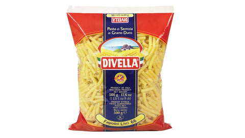 10x Pasta Divella 100% Italienisch N°66 Fagiolini Lisci 500g