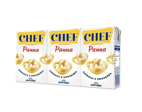 Parmalat Panna chef Sahne per cucinare Kochcreme creme fur Koch 3x 125 ml