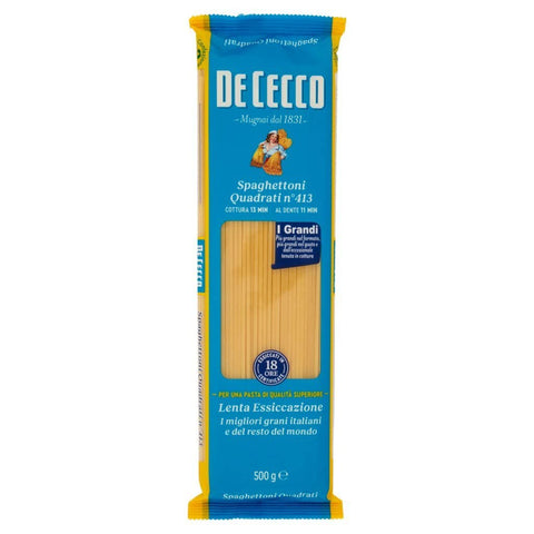 10x Pasta De Cecco 100% Italienisch Spaghettoni Quadrati N°413 Nudeln 500g + Italian Gourmet Polpa 400g