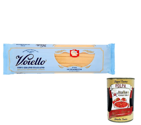 10x Voiello Pasta Spaghetti Nudeln 100 % italienische N104 500g + Italian Gourmet Polpa 400g