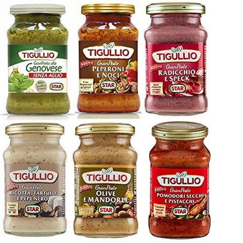 TESTPAKET Star Tigullio Gran Pesto 6 x 190g Sauce Soße