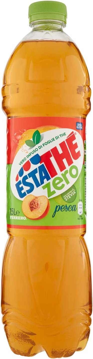 12x Ferrero Eistee pfirsich The' Pesca PET 1,5L ESTATHE Zero tea the ohne Zucker