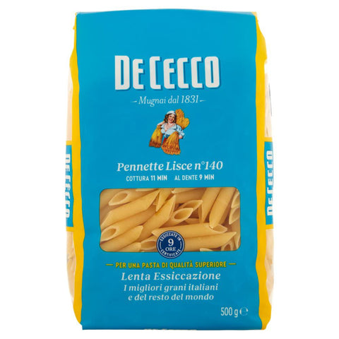 10x Pasta De Cecco 100% Italienisch Pennette Lisce N° 140 Nudeln 500g + Italian Gourmet Polpa 400g