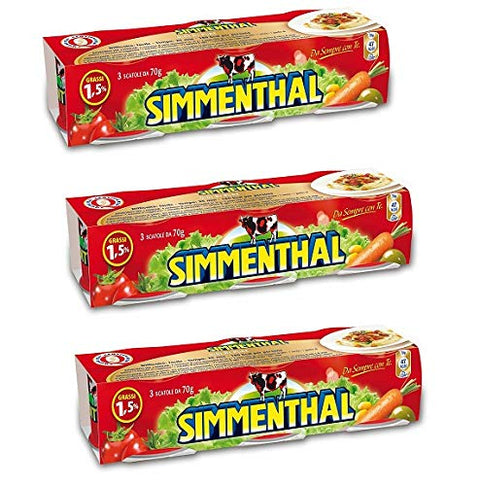 Simmenthal Fleisch in Gelee, 3 x 90 g, 100 % italienisches Fleisch, Gelee, Rindfleisch, fertig zum Verzehr