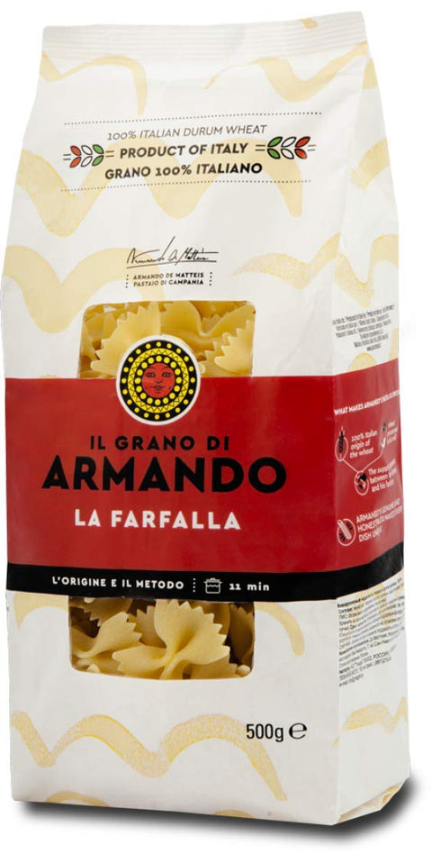 12x Il Grano Di Armando La Farfalla Italienischer Weizen Bronze gezeichnet 100% Italienische Pasta 500g