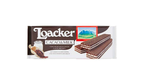 12x Loacker Cacao & Milk Würfel Kakao und Milch kekse Waffeln 175g
