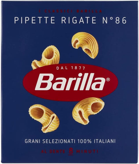 Pasta Barilla Pipette Rigate Nr. 86 Italienisch Nudeln 500g Pack