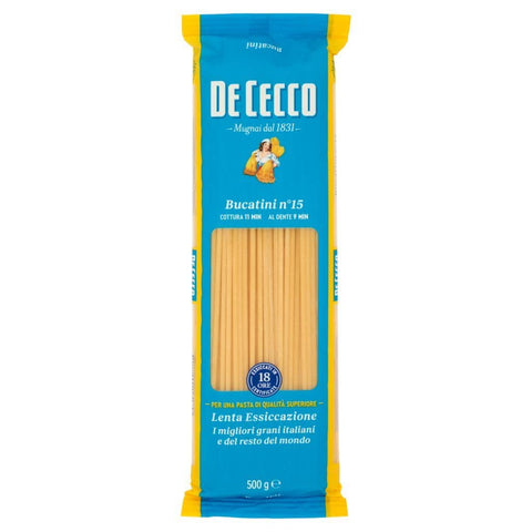 10x Pasta De Cecco 100% Italienisch Bucatini n. 15 Nudeln 500g + Italian Gourmet Polpa 400g