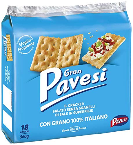 12x Gran Pavesi non salati Crackers ungesalzen 560g kekse gebäck