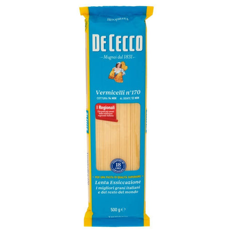 10x Pasta De Cecco 100% Italienisch Vermicelli N°170 Nudeln 500g + Italian Gourmet Polpa 400g