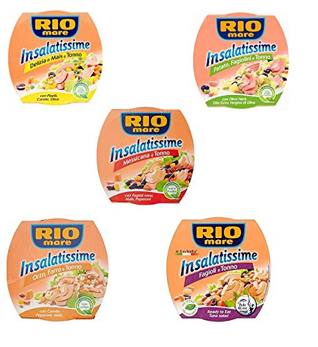 TESTPAKET Rio Mare Insalatissime Thunfisch in Olivenöl Thunfischsalate 5 x 160g