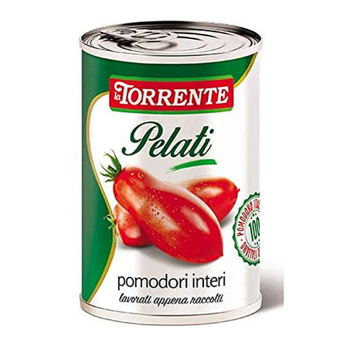 Pflaume abgezogene Tomaten im Tomatensaft 500g - La Torrente - 24 Stück Karton