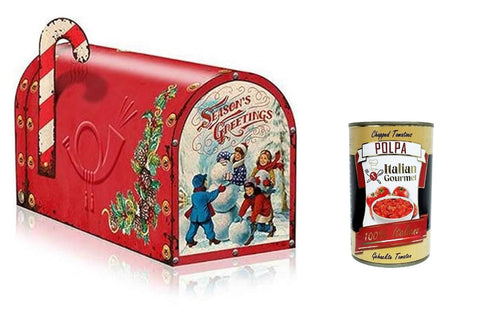 Sorini Cioccolattini Cassetta Postale, Chocolates Briefkasten, Weihnachtsgeschenkidee 250gr + Italian Gourmet polpa 400g