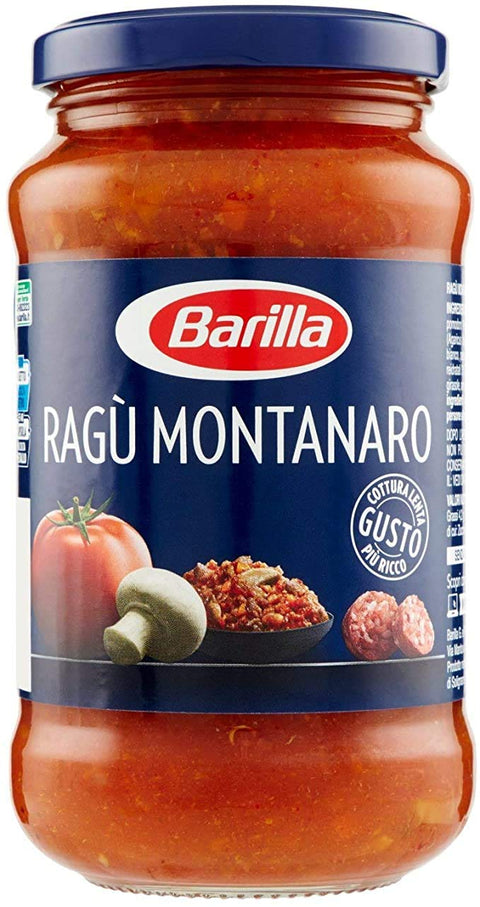 12x Barilla Ragù Montanaro pastasauce tomatensauce mit Pilze 400g aus italien