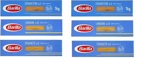 12Pz Testpacket barilla Linguine13 Spaghetti5 Spaghettini3 pasta lunga