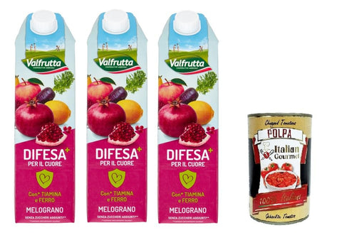 Valfrutta Difesa per il Cuore Verteidigung für das Herz 3x 1000ml + Italian Gourmet Polpa 400g