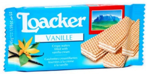 12x Loacker Classic Würfel Vanille reigel vanilla Waffeln kekse cookies 45g