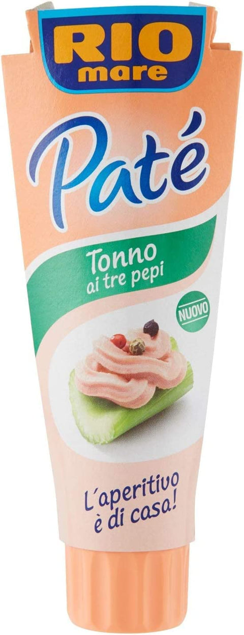 10x Rio Mare Patè Tonno 3 tre pepi Thunfischcreme 3 paprika 100g Streichfähiges