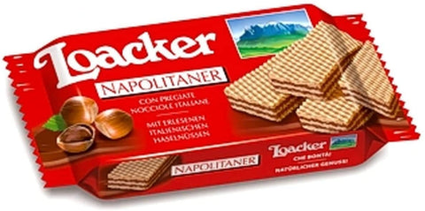 12x Loacker Classic Würfel Haselnuss reigel kekse Waffeln Napolitaner 45g