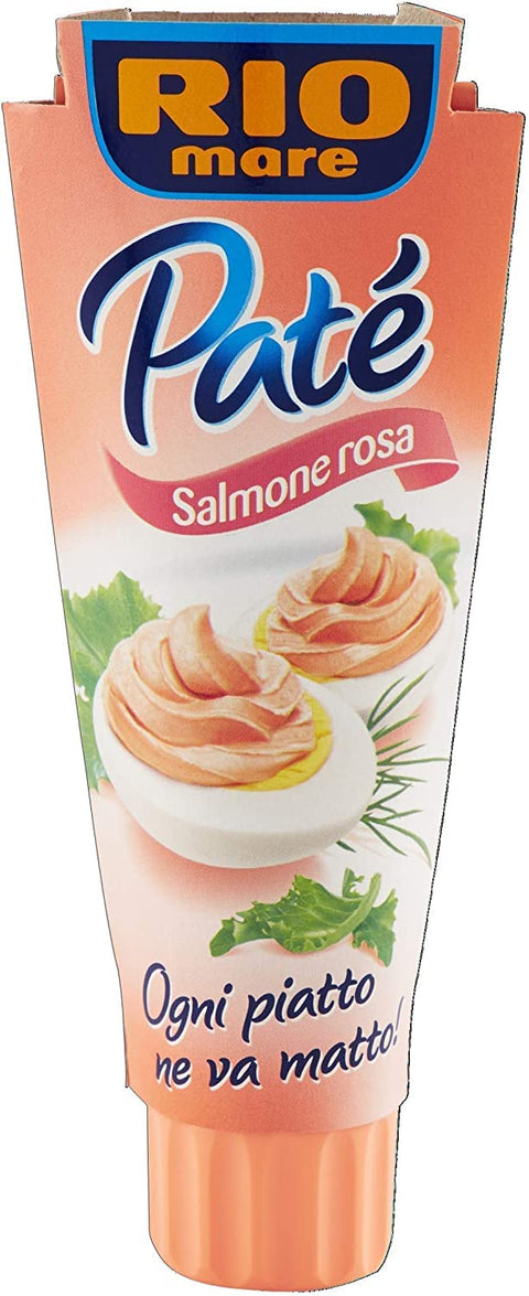 Rio Mare - Rosa Lachspastete, cremig und streichfähig, 6 Tuben à 100 g + Italian Gourmet polpa 400g