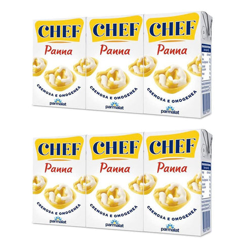 Panna Chef Doppelcreme Classica Parmalat 200 ml, 6 Stück