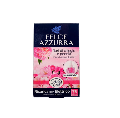 2x Felce Azzurra - Aria Di Casa, Ricarica Per Diffusore Elettrico, FIORI DI CILIEGIO & PEONIA 20ml Nachfüllpackung für elektrischen Diffusor  SONDERANGEBOT