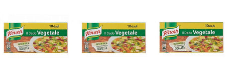 3x knorr veggie dado brodo Vegetarisch Suppenwürfel Brühe reich an Geschmack 10pz