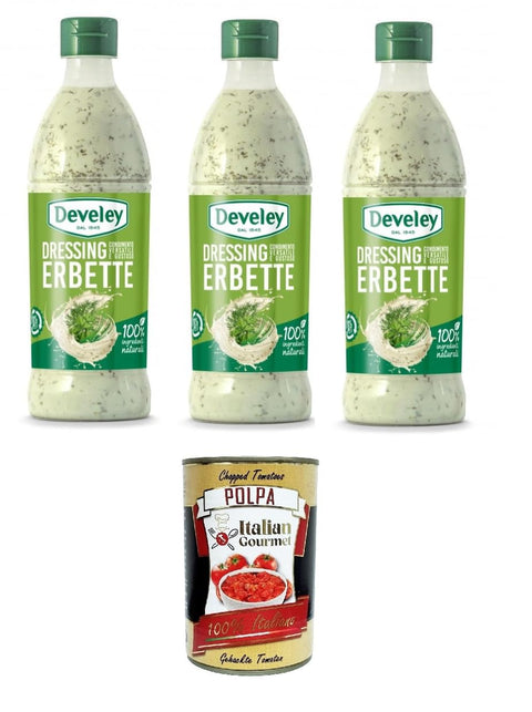 Salsa Dressing Erbette Sauce 3x 500ml + Italian Gourmet polpa 400g