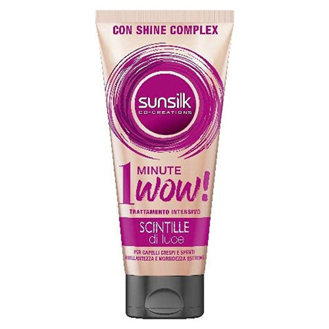 Sunsilk, Intensive Behandlung, 1 Minute Wow, Haarmaske für krauses und stumpfes Haar, mit Shine Complex, Linie Funken, für glänzendes, hydratisiertes und seidiges Haar, ultra-schnelle Wirkung, 180 ml