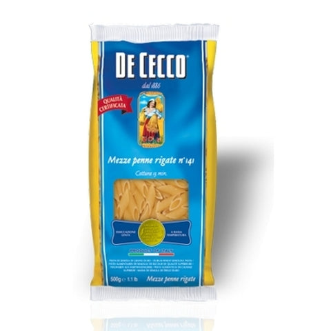 Nudeln Pasta Mezze Penne Rigate n° 141 5 x 500 gr. - De Cecco