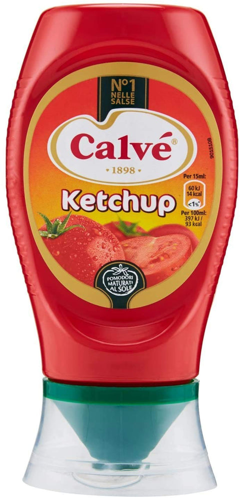 12x Calvé Ketchup Squeeze FritesSoße Tafelsauce natürliche Inhaltsstoffe 250ml