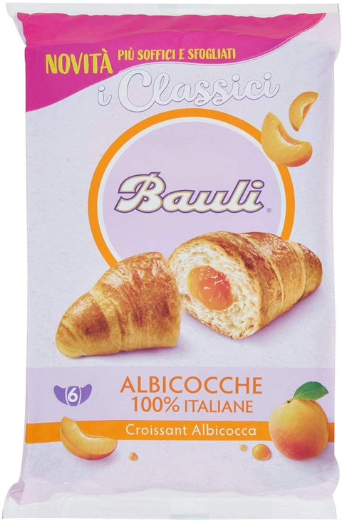 12x Bauli Cornetti Albicocca Croissant Aprikose brioche kuchen 100% Italienische Aprikosen (6 x 50g) 300g