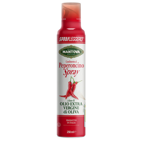 SPRAYLEGGERO Natives Olivenöl Extra Aromatisiert mit Chili 250 ml - durch die Praktische Sprühflasche Können Sie bis zu 90 % des Öls Einsparen