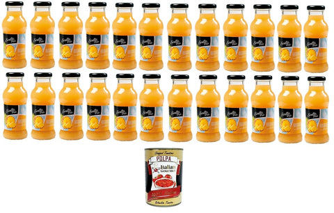 Scelto Più- Succo 100% Di Ananas da concentrato Ananassaft aus Konzentrat 24x200ml+ Italian Gourmet polpa 400g