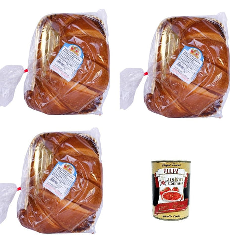 Il Vostro Fornaio- Cornettone CROISSANT Gebackenes Süßwarenprodukt 3x 400Gr + Italian Gourmet polpa 400g