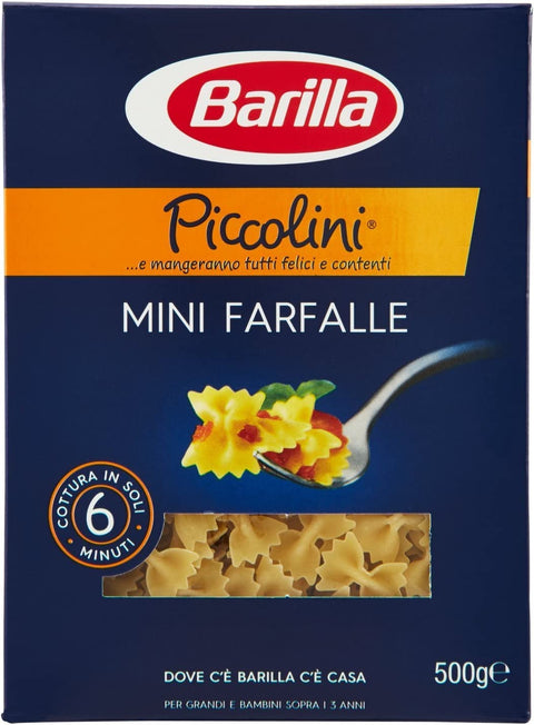 10x Pasta Barilla piccolini Mini farfalle italienisch Nudeln 500 g pack