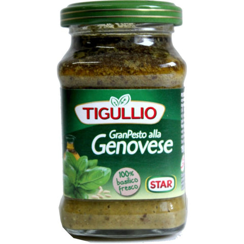 Tigullio Pesto mit Basilikum (190g Glas)
