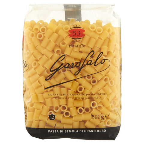10x Ditaloni N. 53 Neapolitanische Hartweizengrieß Packung mit 500g Pasta IGP + Italian Gourmet polpa 400g