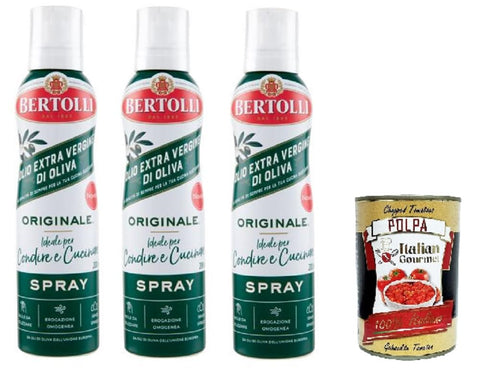 Original Natives Olivenöl Extra Spray 3x 200 ml + Italian Gourmet polpa 400g