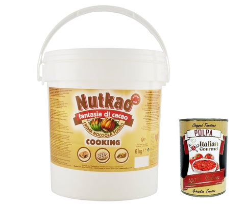 Nutkao crema nocciola forno, Cooking, Haselnusscreme für den Ofen Brotaufstrich XXL Nougatcreme 6kg + Italian Gourmet polpa 400g